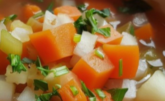 Soup Recipe with Parmesan Croutons