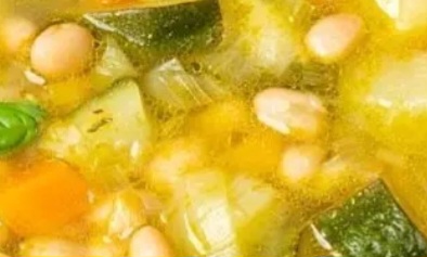 Chunky Zucchini Soup with White Beans