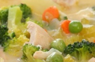 Creamy Chicken Soup with Vegetables